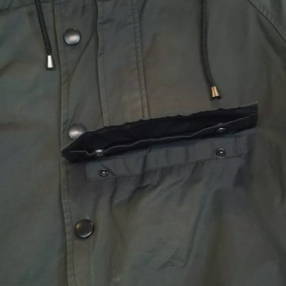 Army of Me Gray Waxed Cotton Military Style Parka Jacket Men's M - Picture 7 of 13